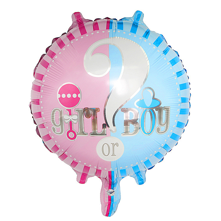 Boy or girl Gender Reveals Aluminum Film Letter Balloon Set Gender Reveals Balloon